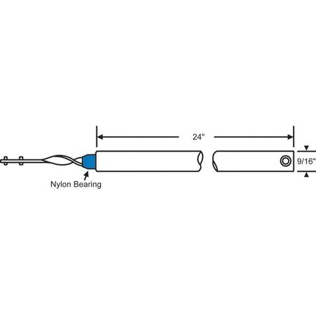 Strybuc 24"TILT BALANCE 5/8"BLUE 85-24B